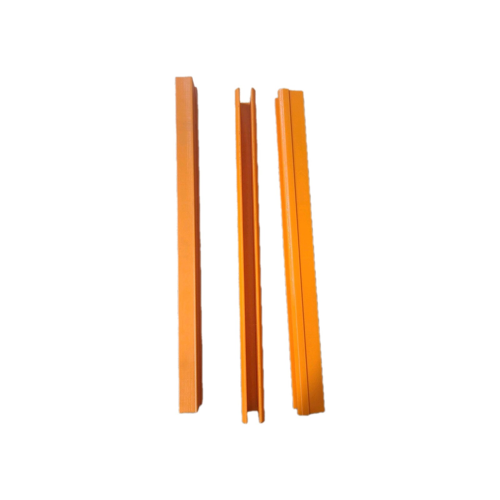 10pcs 12" 5/8 T-Slot Covers for CNC Mill | 3D Printed PETG Chip Guards | Orange