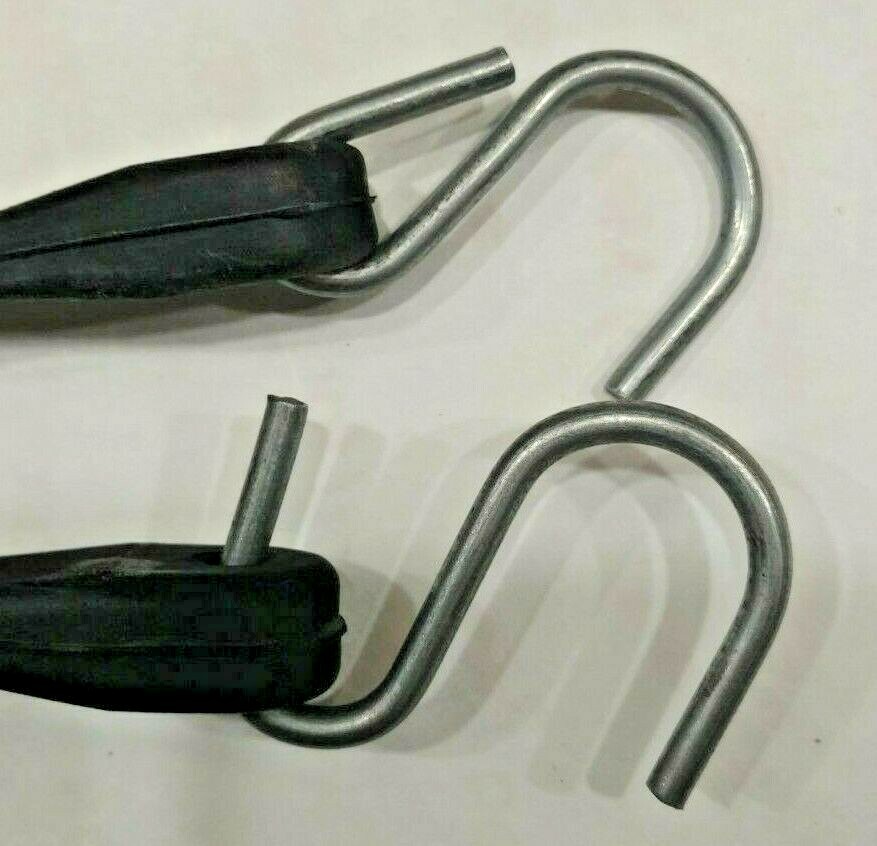 50 Box Of 15" Natural Rubber Tarp Tie Down Straps Trailer Bungee S Crimped Hook