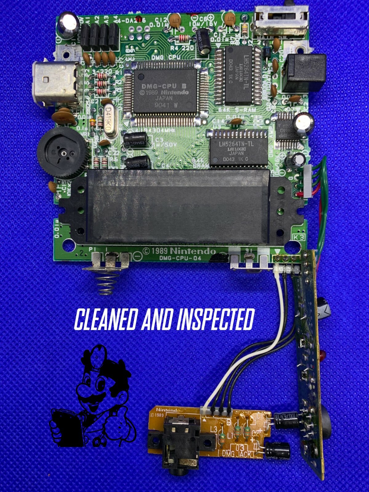 *RESTORED BACKLIT COLOR* ORIGINAL NINTENDO GAME BOY DMG-01 IPS 11% LARGER SCREEN