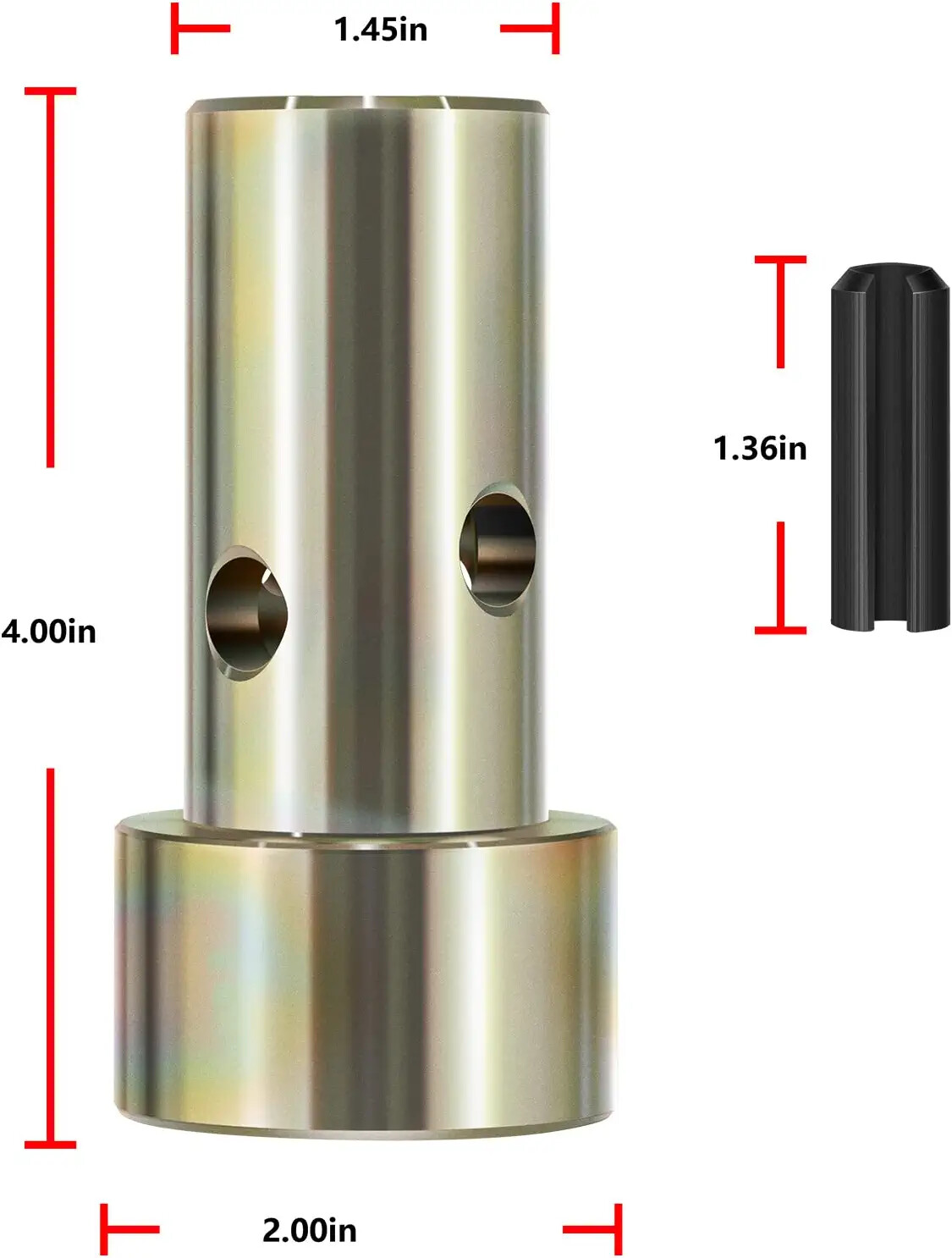 2 Pairs of Cat 1 Quick Hitch Adapter Bushings Set for Category 1 Quick Hitch