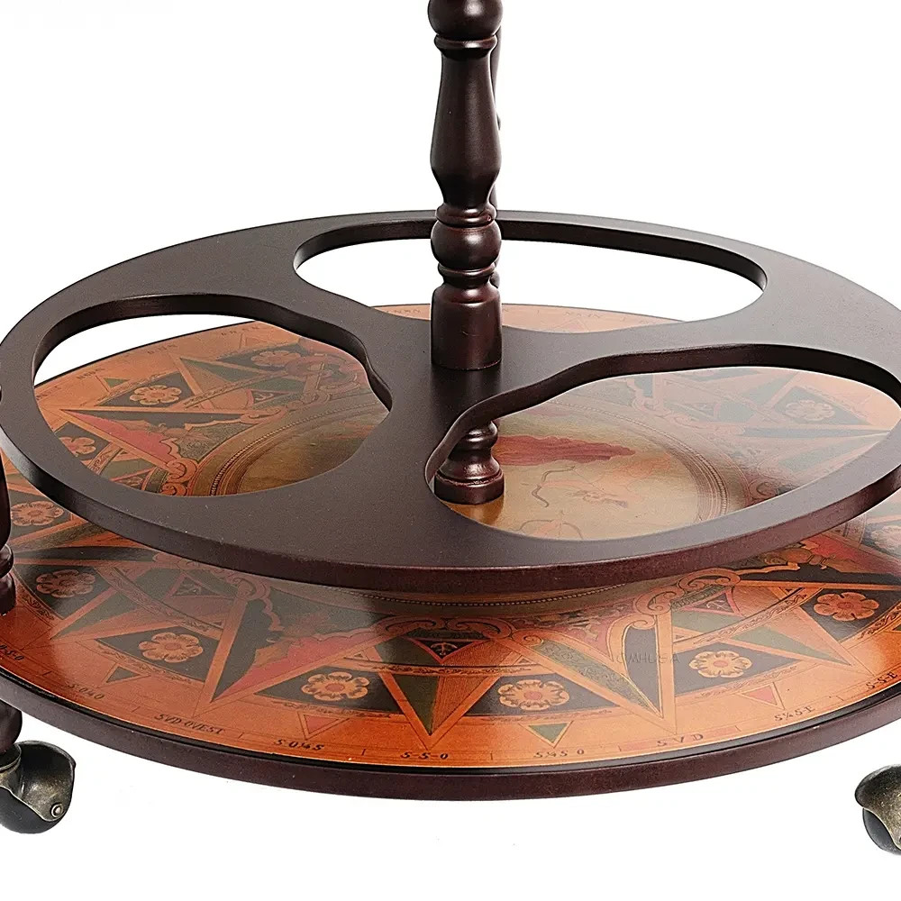 Globe Hidden Home Pub Hide A Bar 37" Old World Style Nautical Furniture New