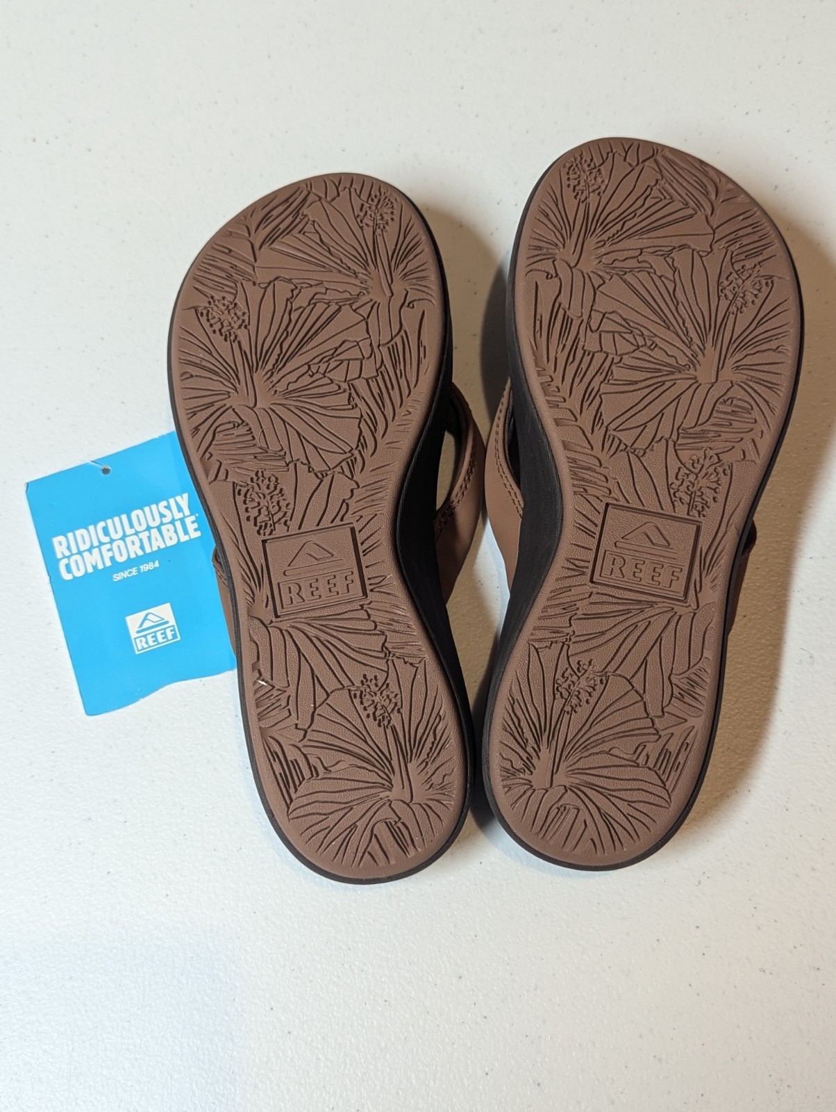 Reef Cushion Cloud Women's Size 8 Flip Flops Thong Sandals Espresso New NWT