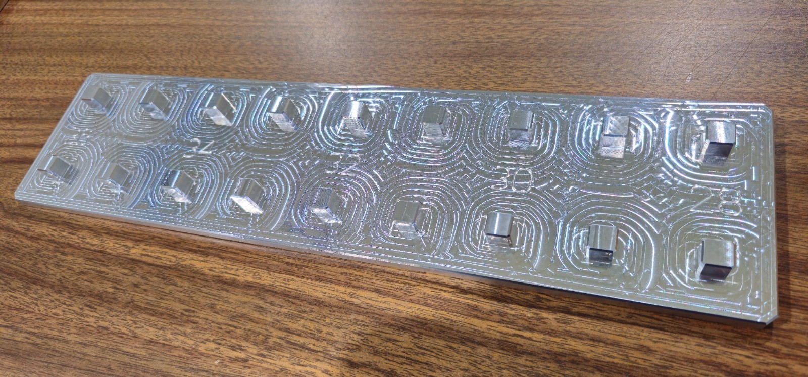 1/2 Drive Socket Organizer 2 Row 28-36 METRIC - TOOLBOX BILLET