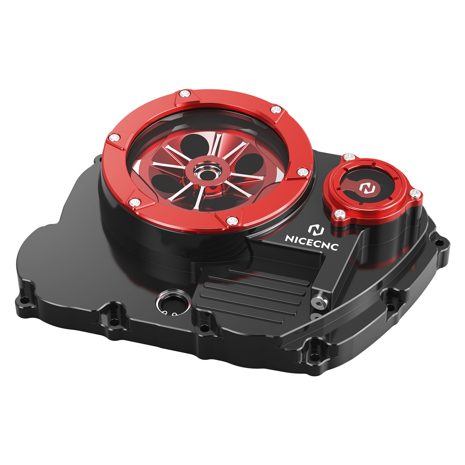 For Honda XR650L 1993-2025 NICECNC Transparent Clutch Cover Oil Filter Cap Guard