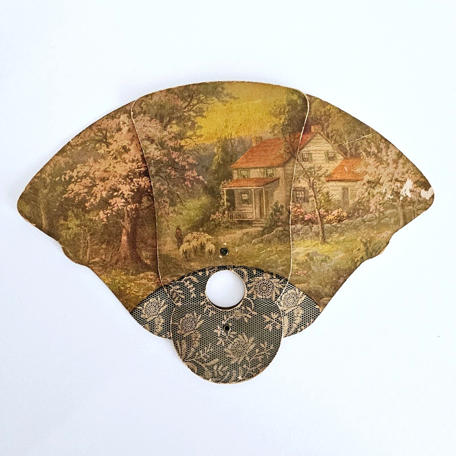 Vintage Advertising Fan Schwebel's Toasti Taste Bread Clown