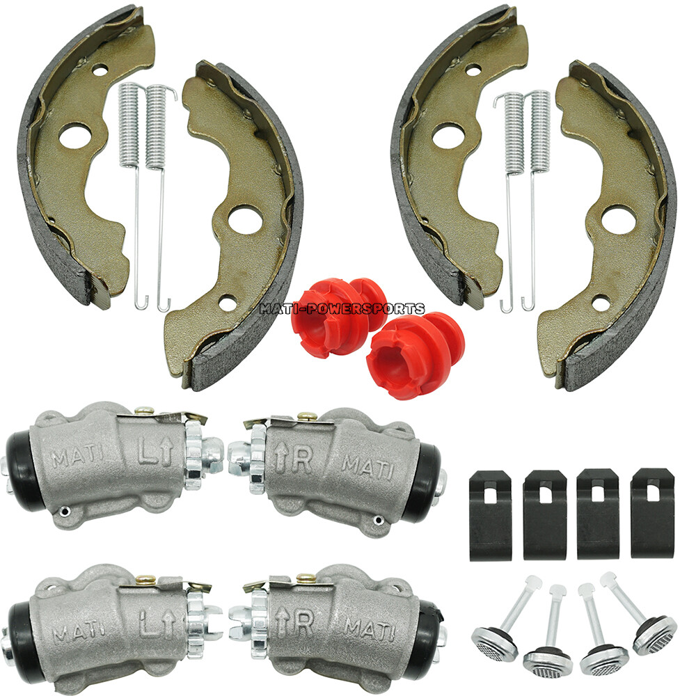 Front Brake Wheel Cylinders w/Shoes Kit for Honda FourTrax 300 TRX300FW 1990-00