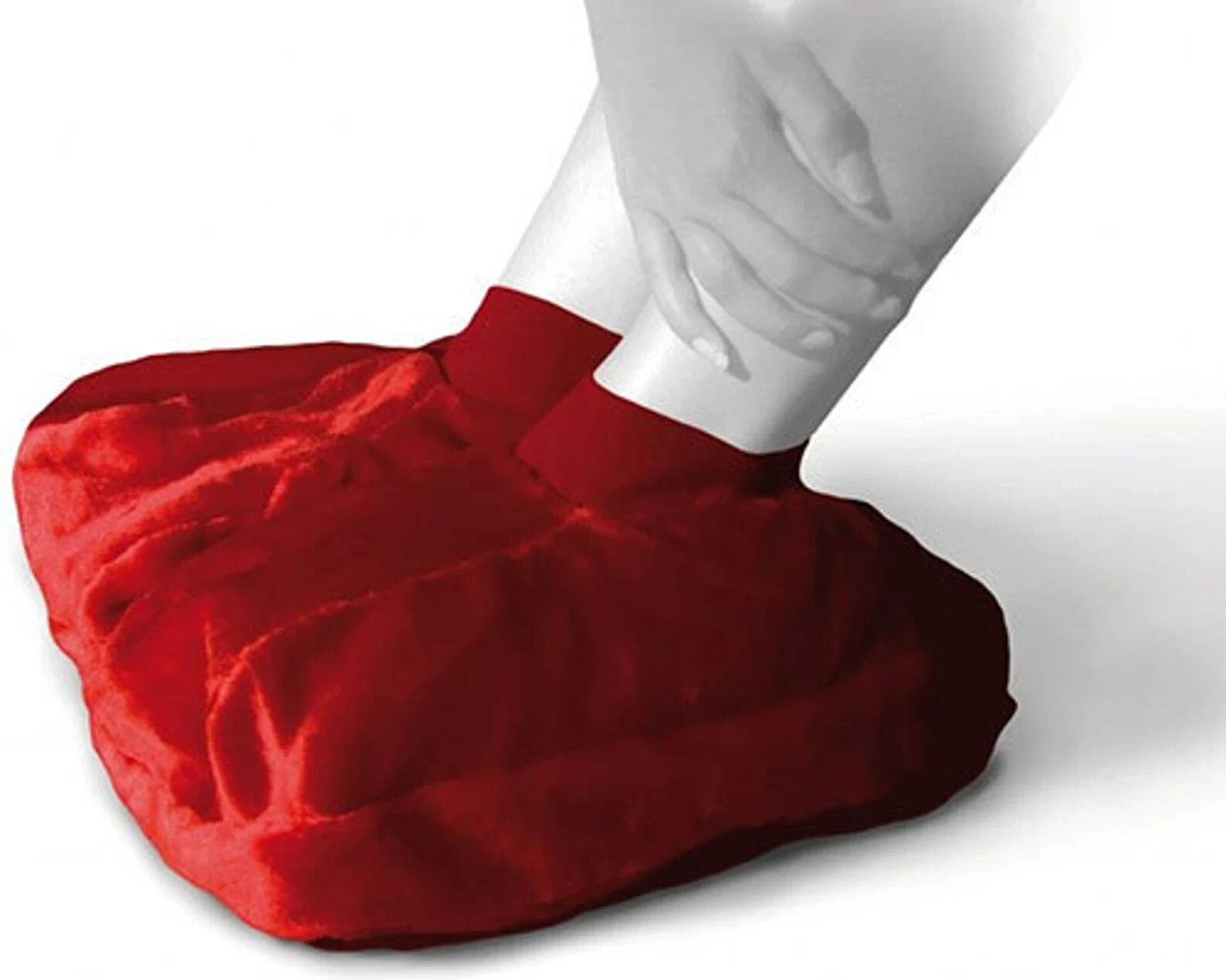 SANGER Foot Warmer Hot Water Bottle in Red - Made in Germany