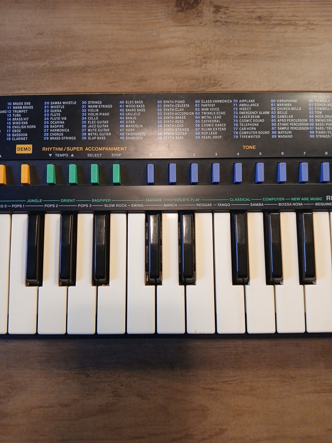 Casio SA-20 Electronic Keyboard 100 Sound Tone Bank Rhythm Super Accompaniment