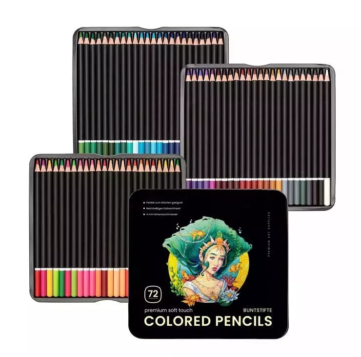 Premier Colored Pencils   72 Pack - Drawing Artist Kit BEST SELLER Free Shipping