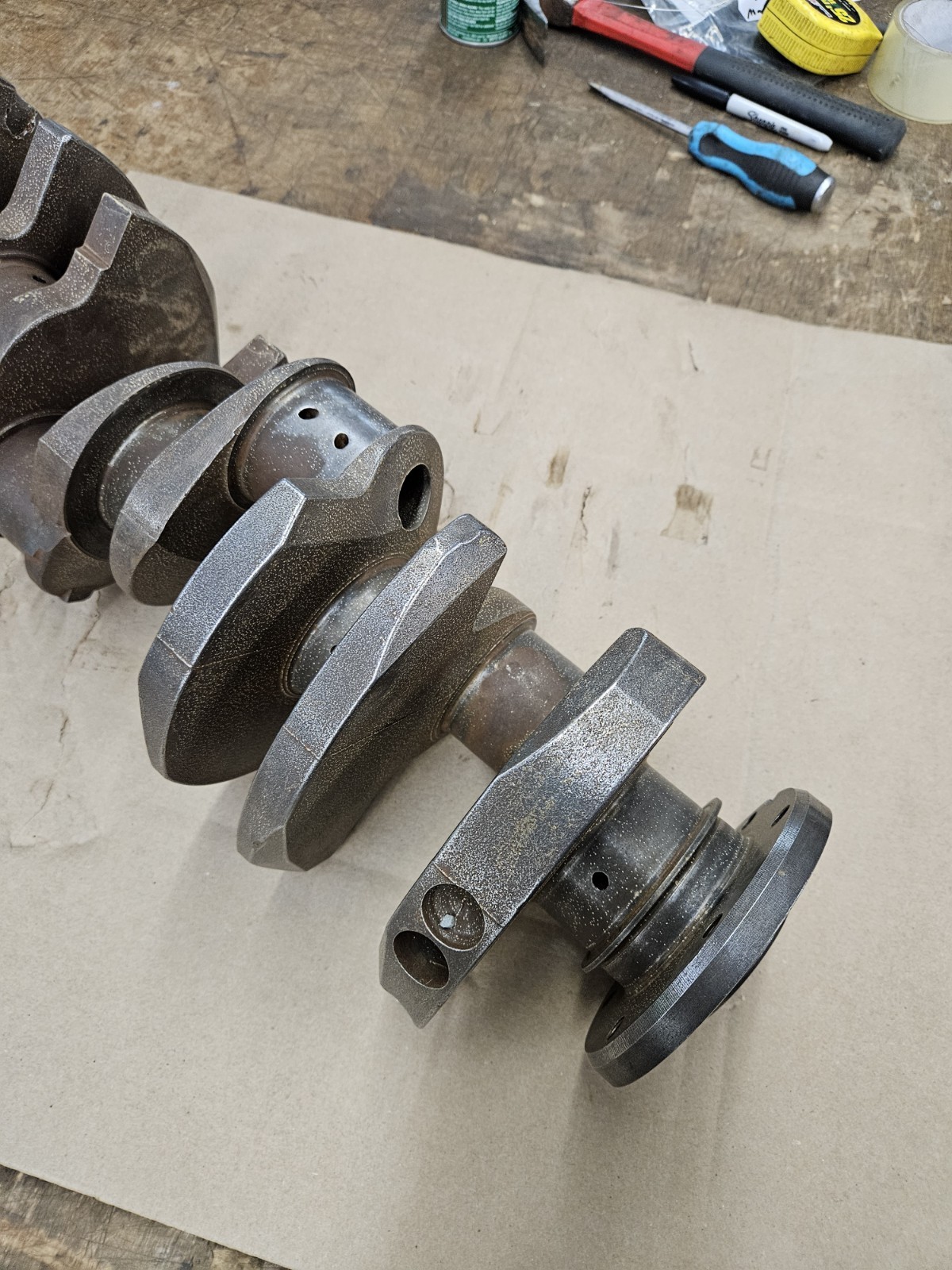 1969 1970 OEM Ford 428 CJ 1UB Cobra Jet Crankshaft 1UB Crank, STANDARD MAIN/ROD