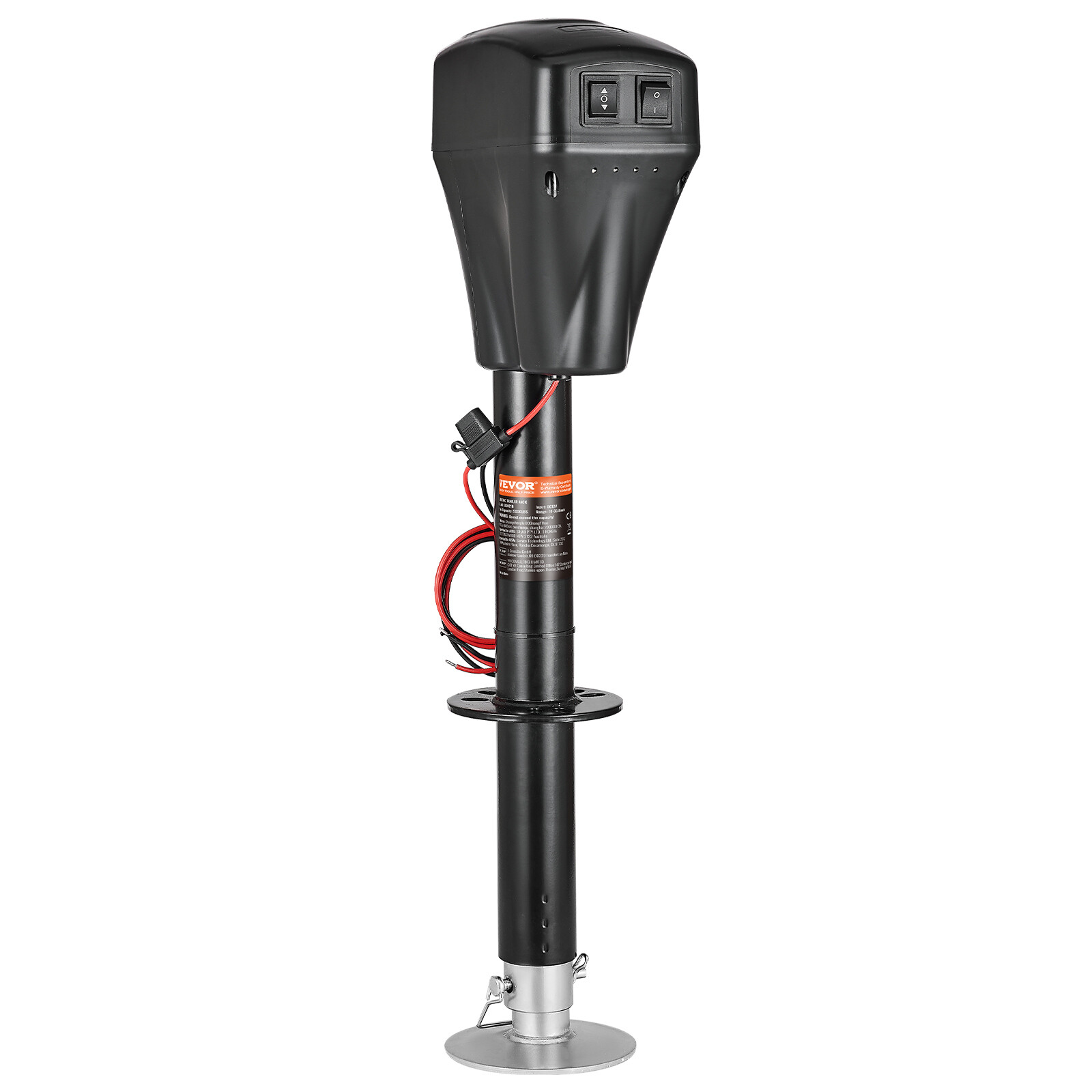 Electric Trailer Jack 5000 lbs Power Tongue Jack for RV Trailer & Camper Black