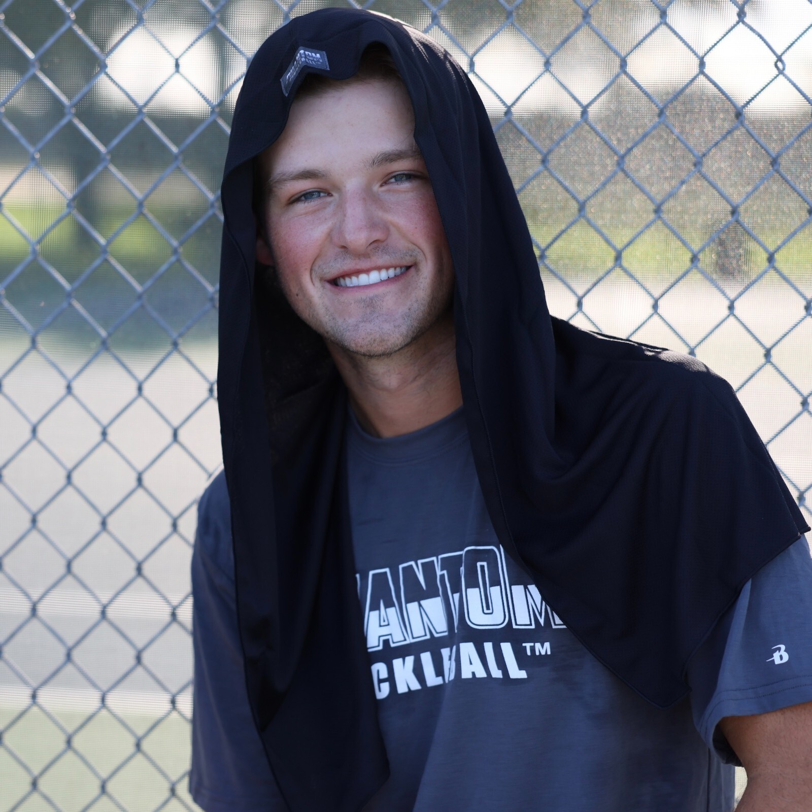 PHANTOM COOLING HOODIE TOWEL SPORT MICROFIBER QUICK DRYING GYM FITNESS YOGA SUN