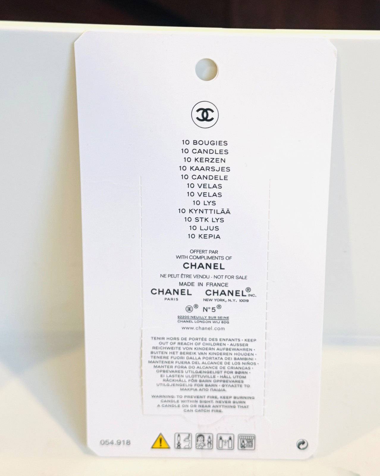 CHANEL No 5 Candles. NIB