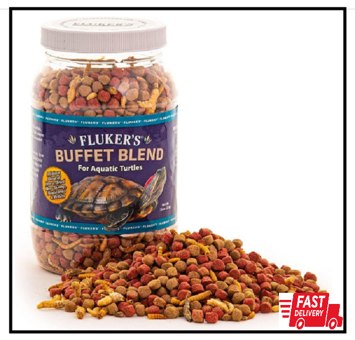 Fluker's Buffet Blend: Nutritious Aquatic Turtle Food, 7.5oz