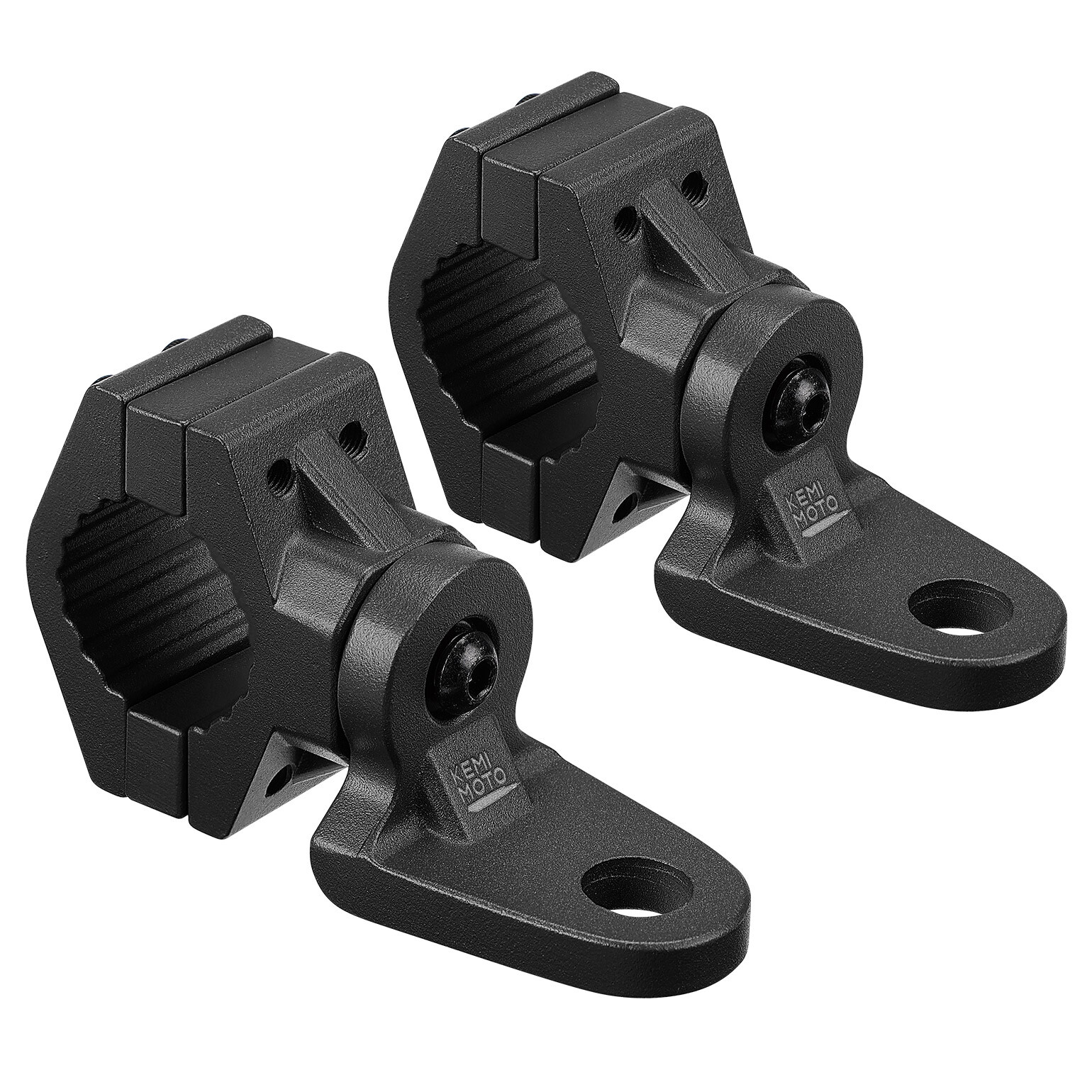 KEMIMOTO 2PC 7/8-9/8" ATV Flag Whip Light Mount Brackets for Yamaha Can-Am