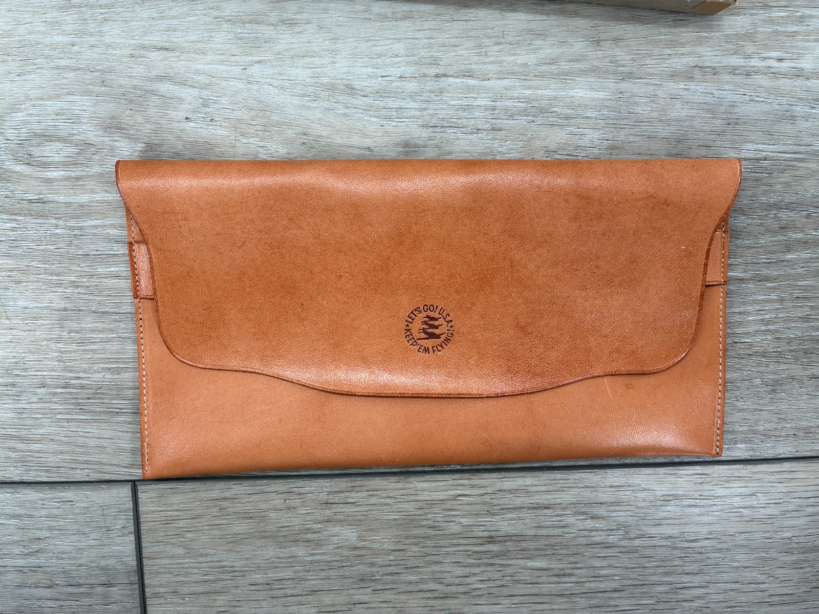 Vintage WW2 War Bonds Leather Wallet Holder Keep Em Flying Pal O Pak Hartland Wi