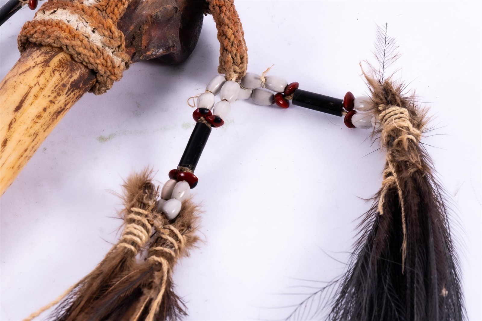 PAPUA NEW GUINEA CASSOWARY KNIFE, carved blade 12" 1900'S