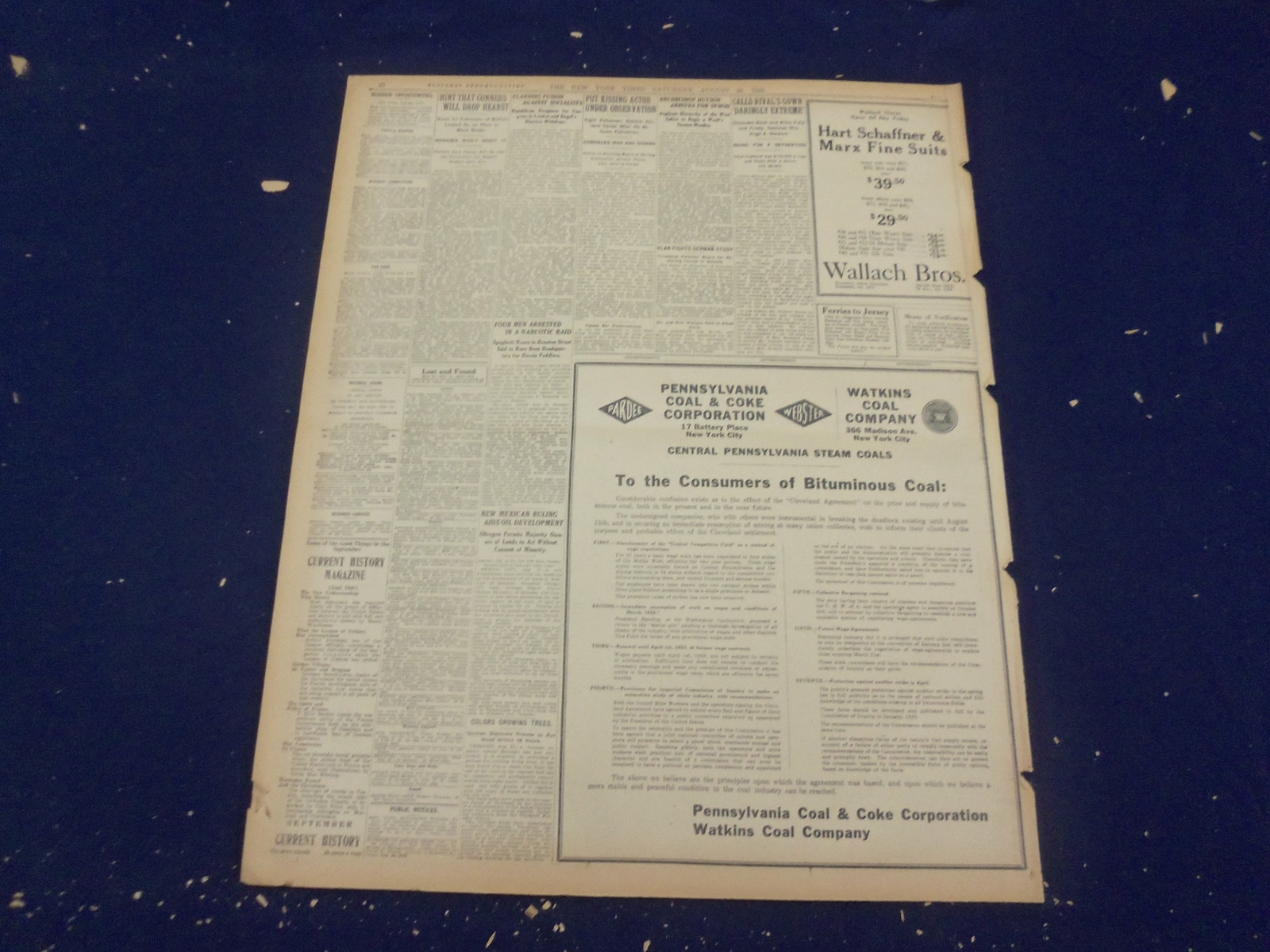 1922 AUGUST 26 NEW YORK TIMES - MOVIE ACTOR SLAIN BY DIRECTOR - NT 8383