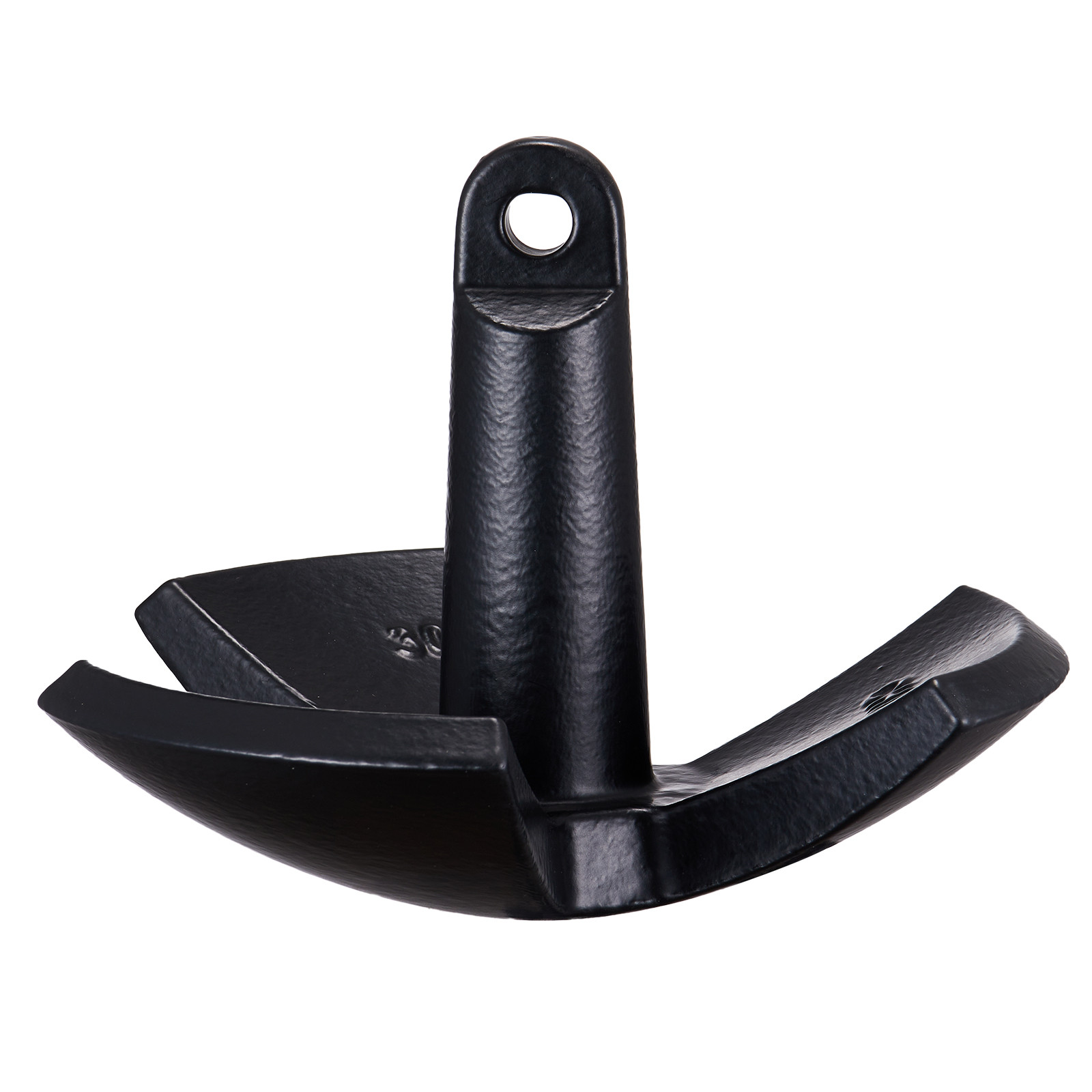 River Anchor 30LB Boat Anchor Cast Iron Black Vinyl-Coated Mushroom Anchor
