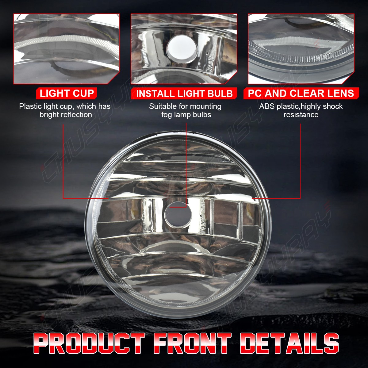 Pair For 2007 2008-2013 GMC Sierra 1500 2500 3500HD Bumper LED Fog Lights Lamps