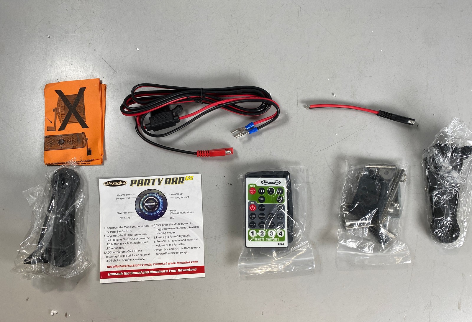 Bazooka BPB24-G2 Party Bar 8-Speaker Sound Bar w/ LED lighting