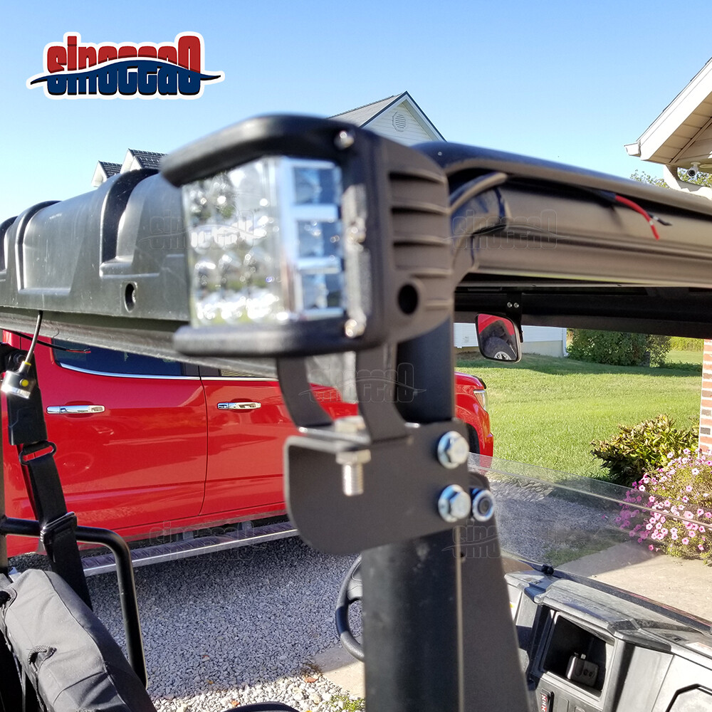 For Polaris Ranger Full Size 2013-24 Rear LED Cube Tailed Light Mount Brackets