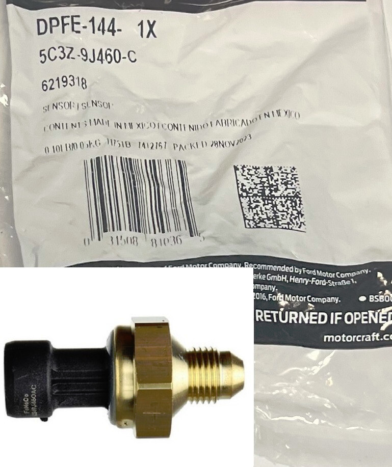 DPFE144 New OEM for Ford 6.0L Diesel EGR Pressure Feedback Sensor DPFE-6