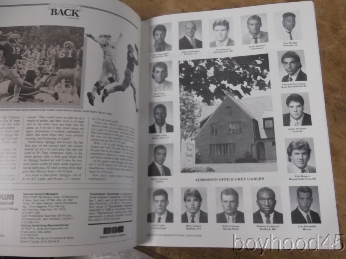 The 100 YEARS GAME PROGRAM--MIAMI OF OHIO VS. CINCINNATI--1988