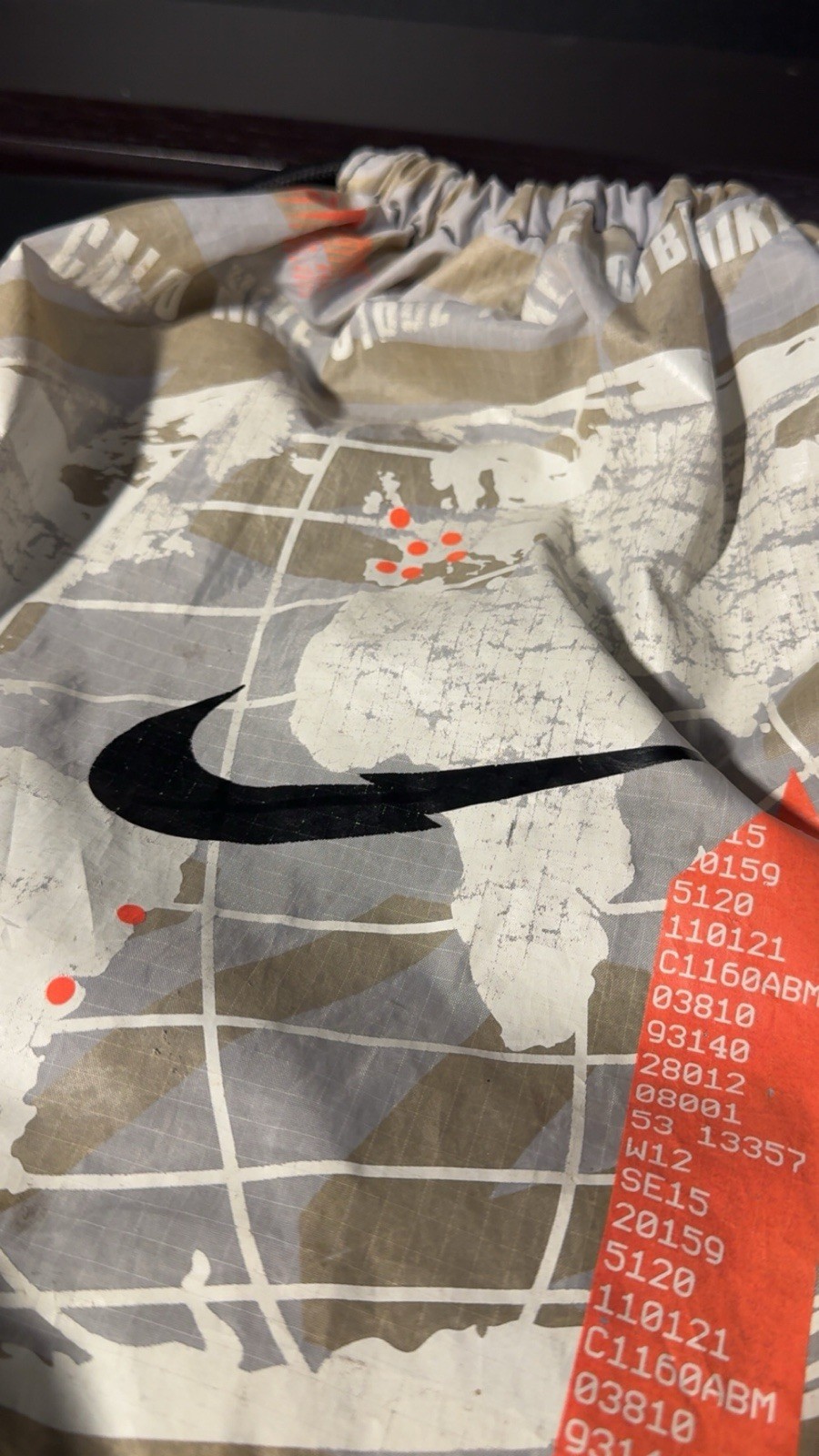 Nike Mercurial Vapor String Bag Color Grey/black