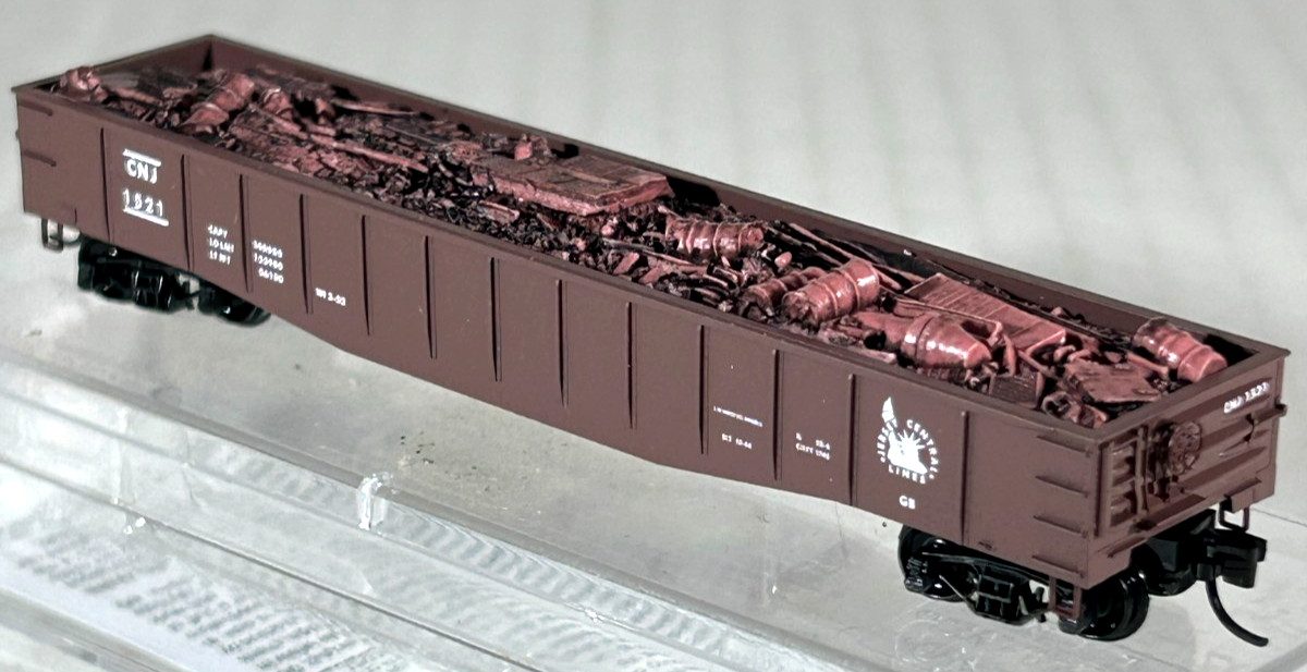 MICRO-TRAINS N SC 50' GONDOLA STEEL SIDE W/LOAD (RECALLED BY MTL) CNJ 10500300