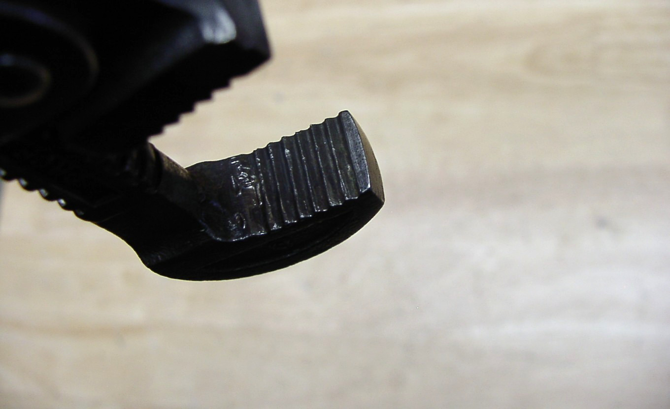 Antique Oswego Tool Co Round Wood Handle 8" Stillson Pipe Wrench,Good,L@@K READ