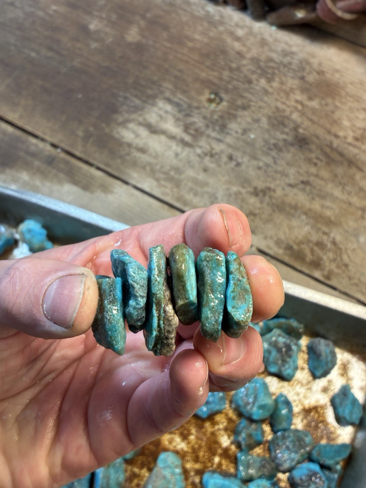 1 Lb. Ithaca Peak, Real Turquoise! Electric blues! High in matrix. ❤️‍🔥3 Left!