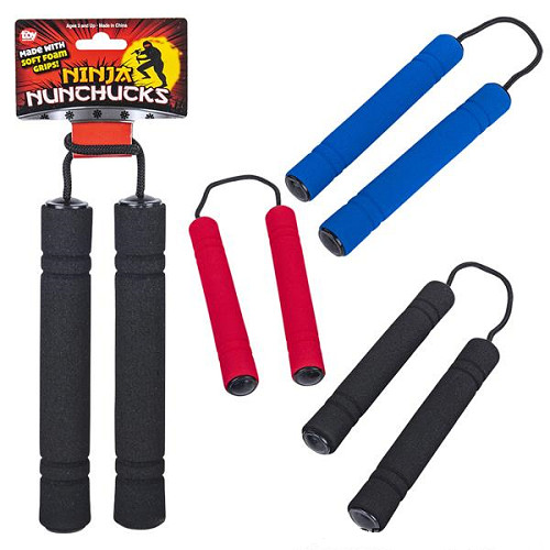 8"  NINJA FOAM PADDED KARATE NUNCHUCKS MARTIAL ARTS Nunchaku Nunchuk