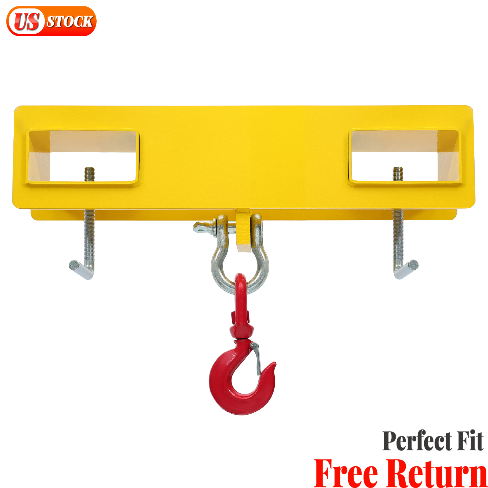 Forklift Lifting Hook Attachment Mobile Forklift Crane with Swivel Hook 4800lbs