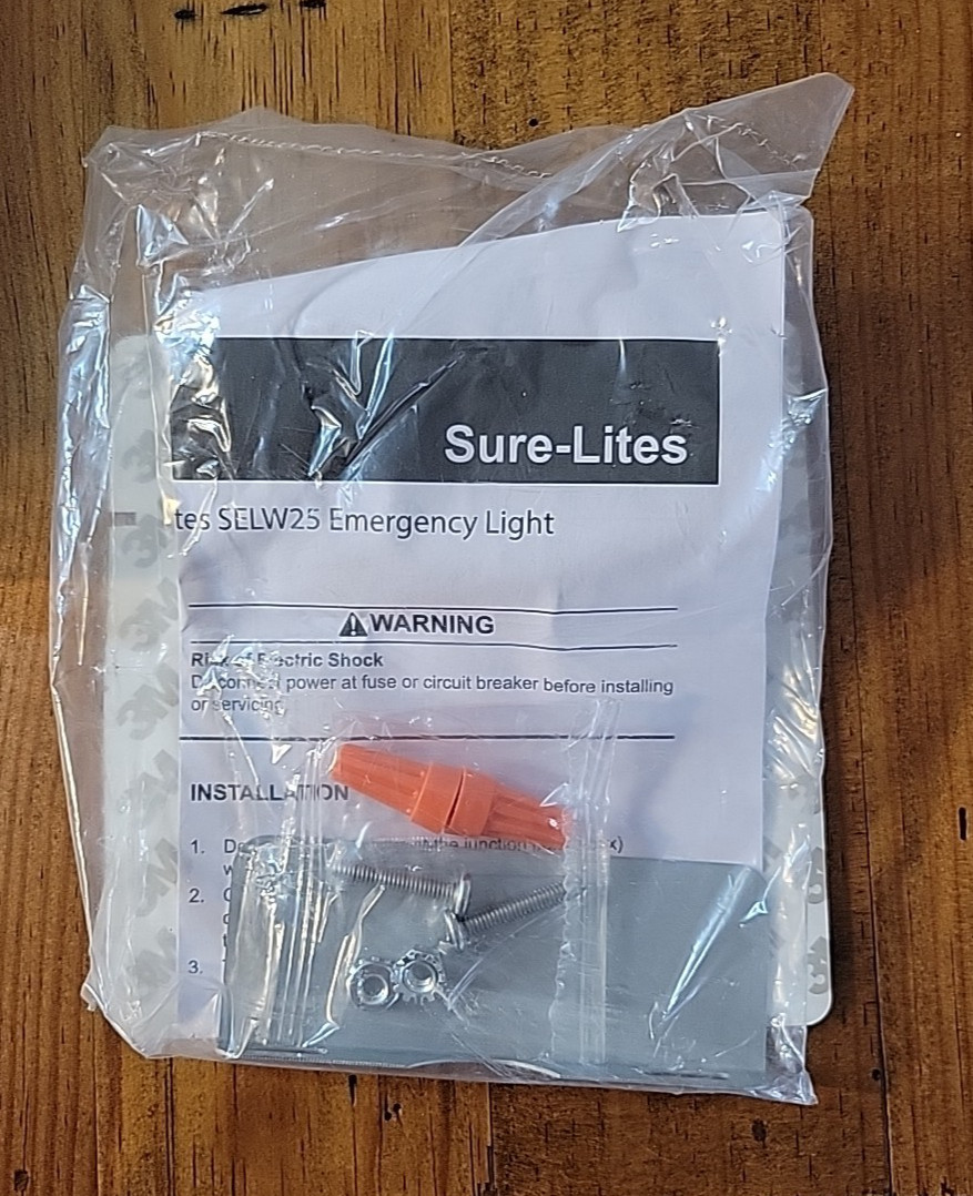 Eaton Sure-Lites SELW25BZ SELW LED Indoor/Outdoor Emergency Light - Bronze - NEW