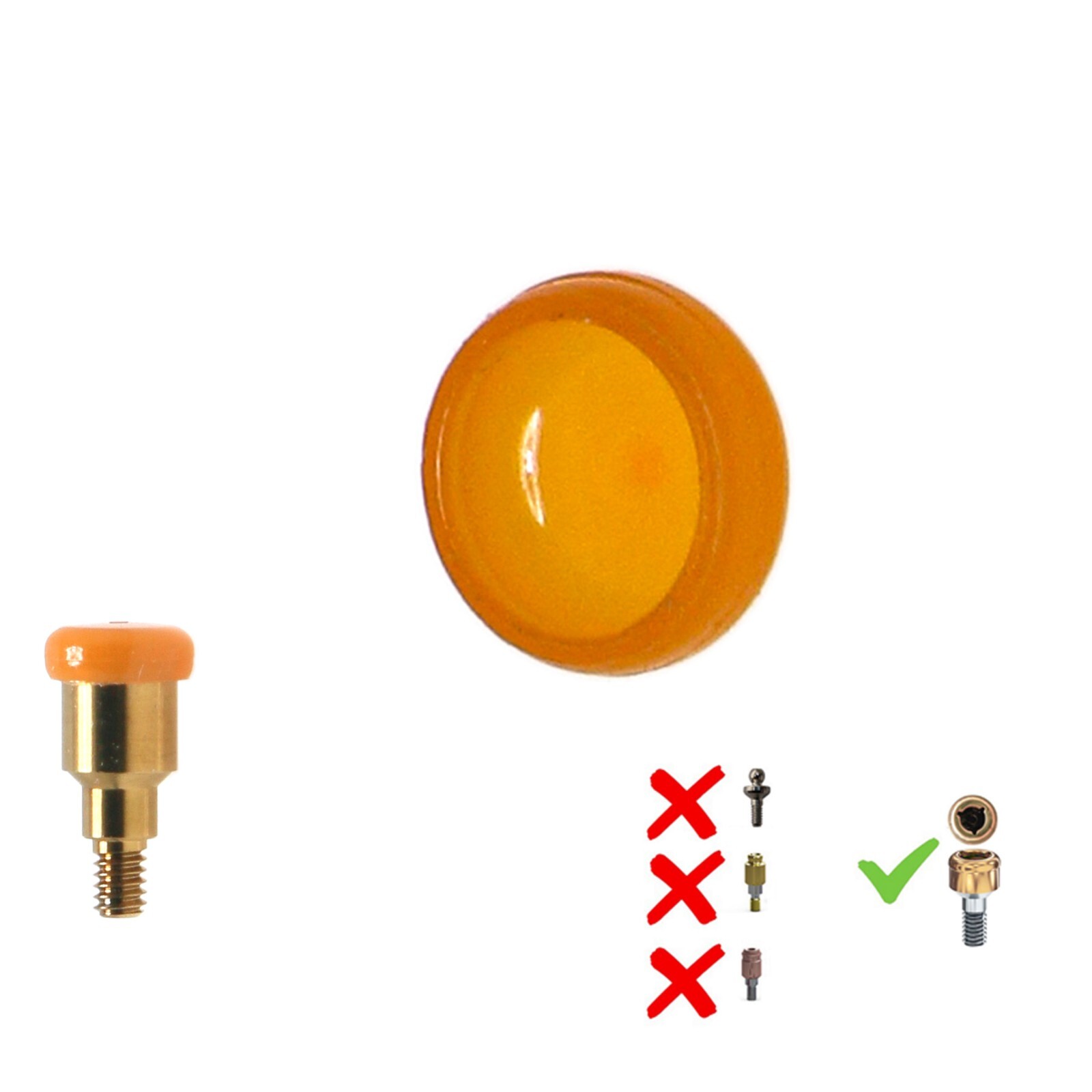 US Dental Zest locator Regular Platform fit Hiossen ET φ 4.0/4.5/5.0mm Implants