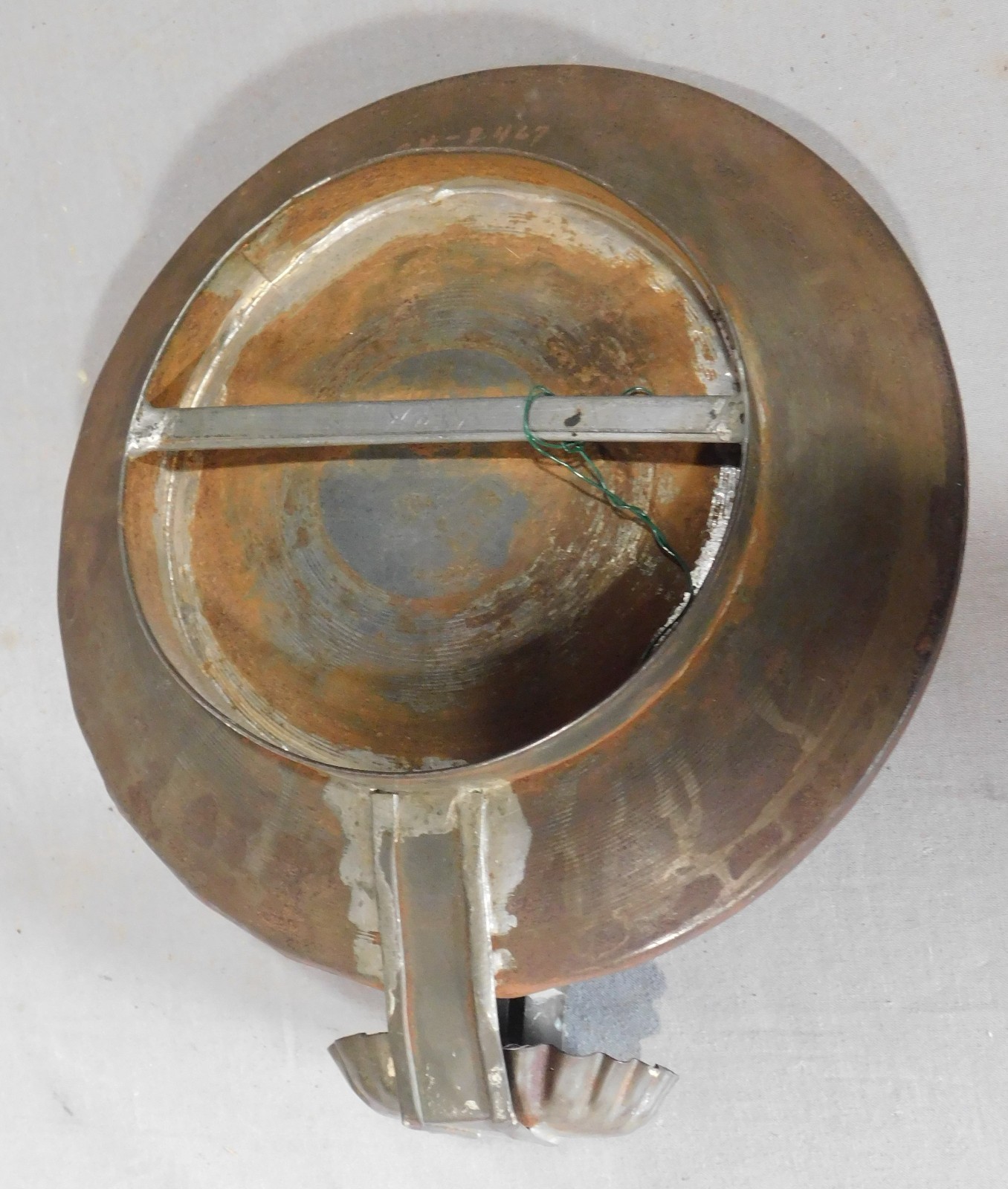 Antique American Mirrored Mosaic Candle Sconce 19th C Glass Reflector glass