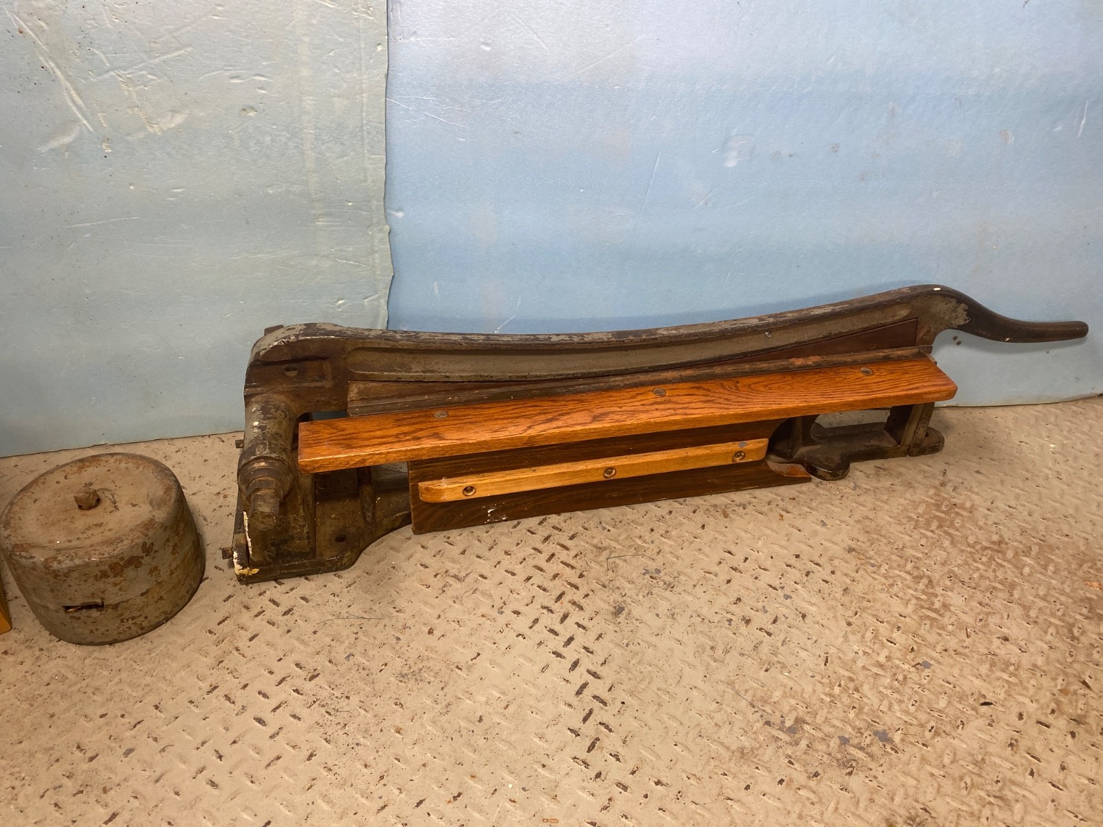 Antique 30" Paper Cutter Shear (JOHN JACQUES & Sons, Worchester MA)