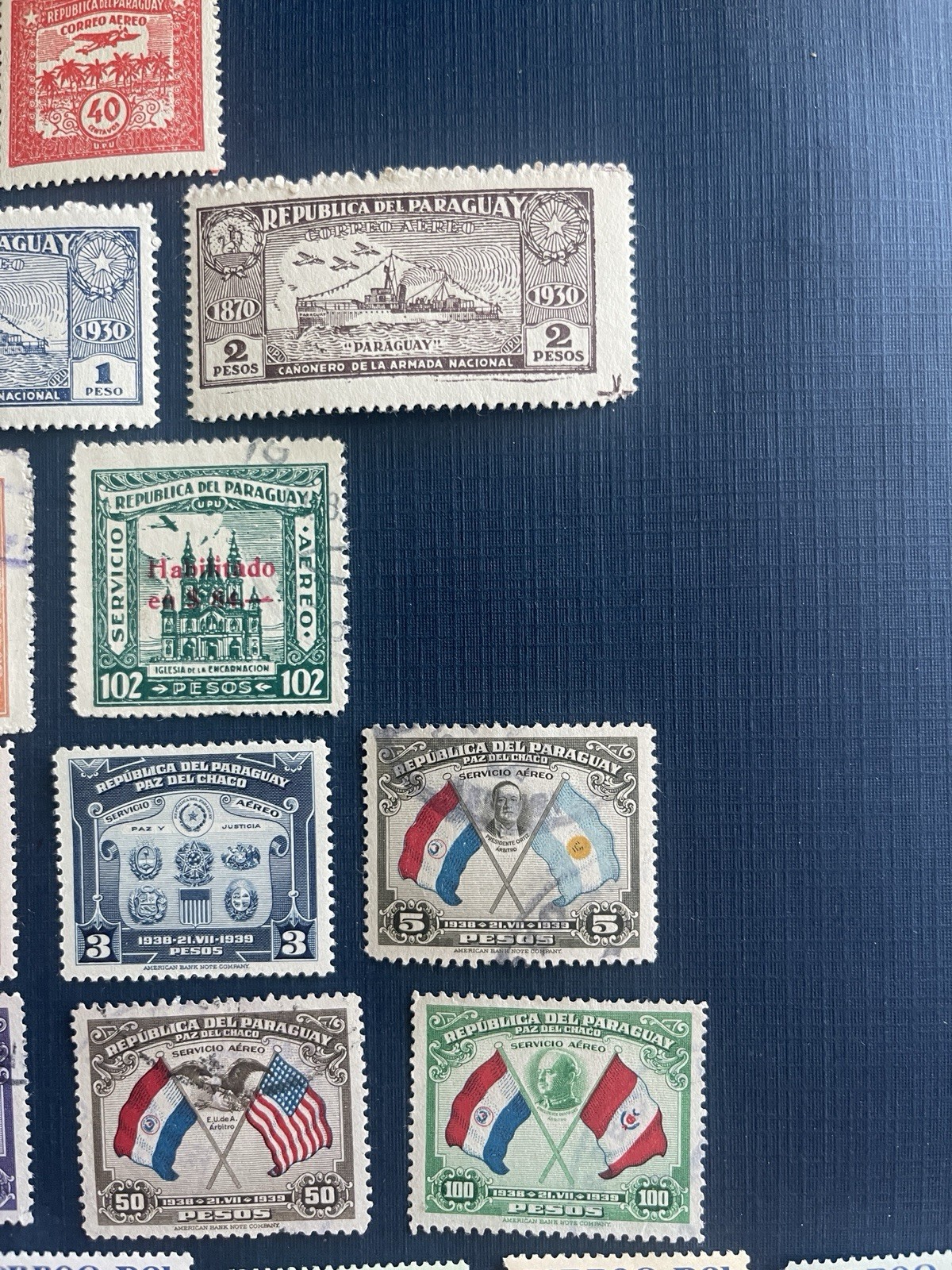 1931-1966 Paraguay Various 22 Stamps (16MLH,6 Used), VF/XF, See Photos