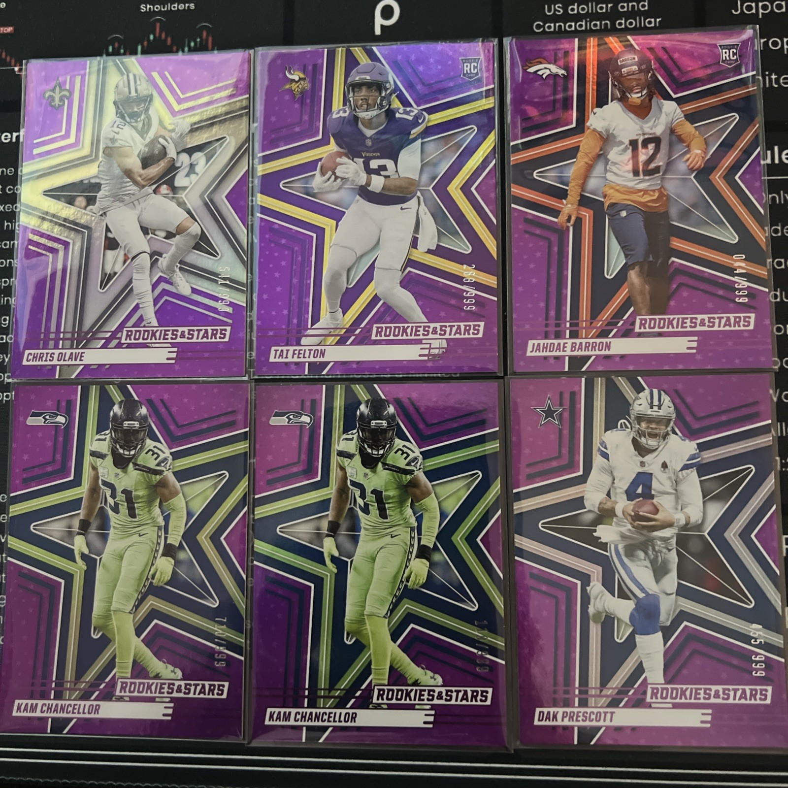 2025 🔥rookies And Stars🔥 purple 6 Pack To /999 +2 Kim Chancellor