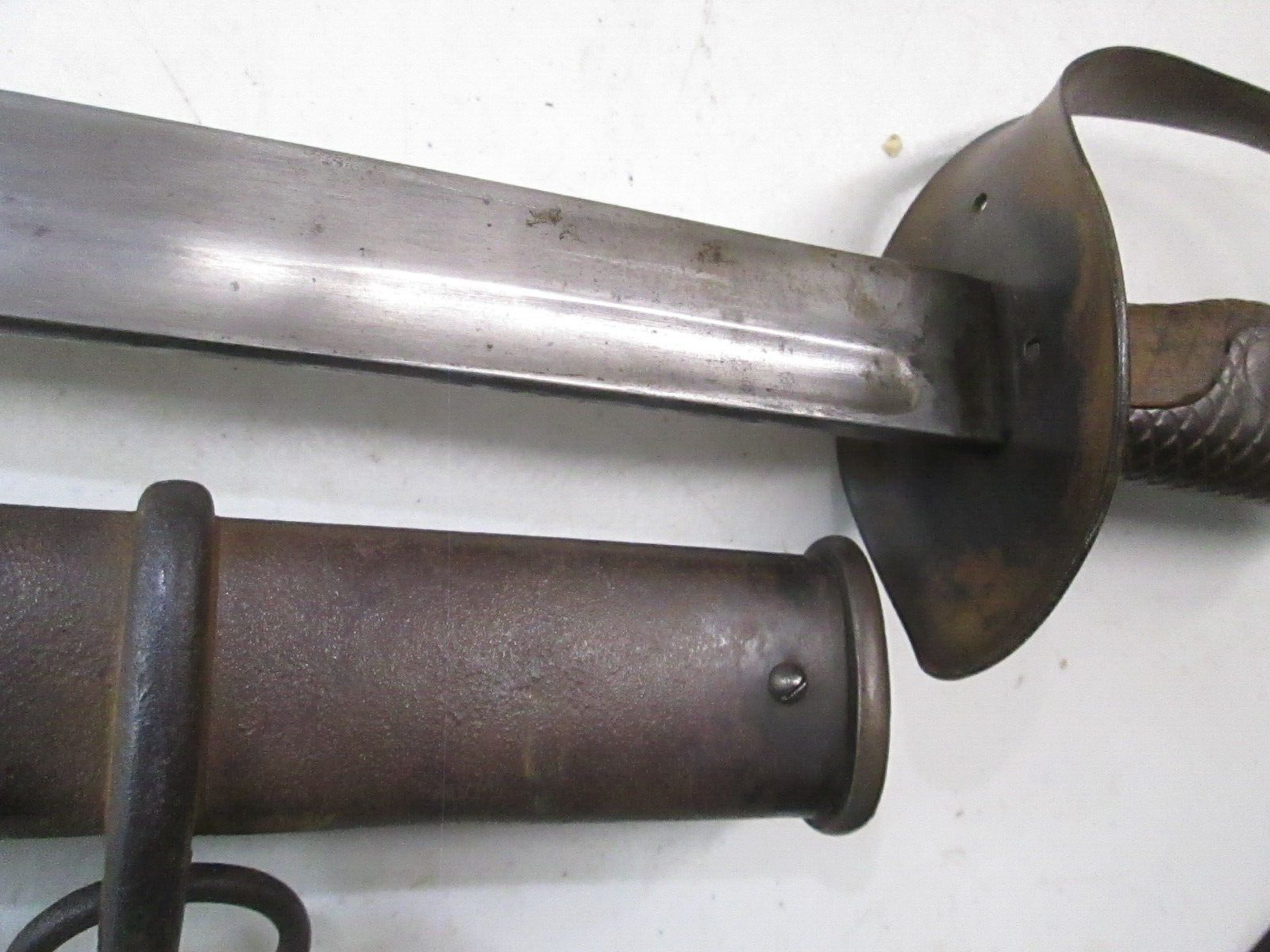 RUSSO JAPANESE NCO CAVALRY SWORD AND SCABBARD ARSENAL MARKED #Y3