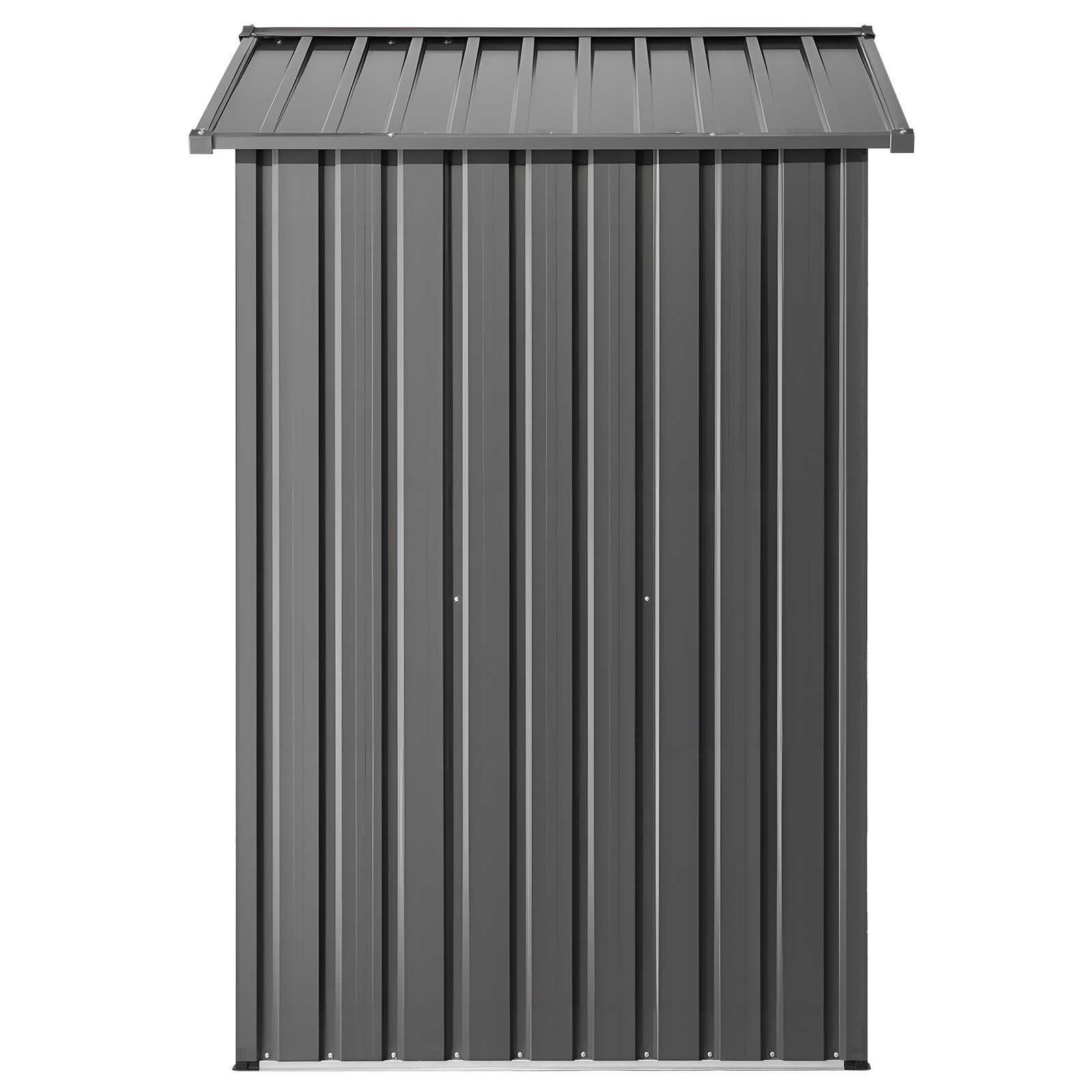 VEVOR 6 x 4 FT Metal Garden Shed Outdoor Storage Shed with 4 Louver Vents Grey