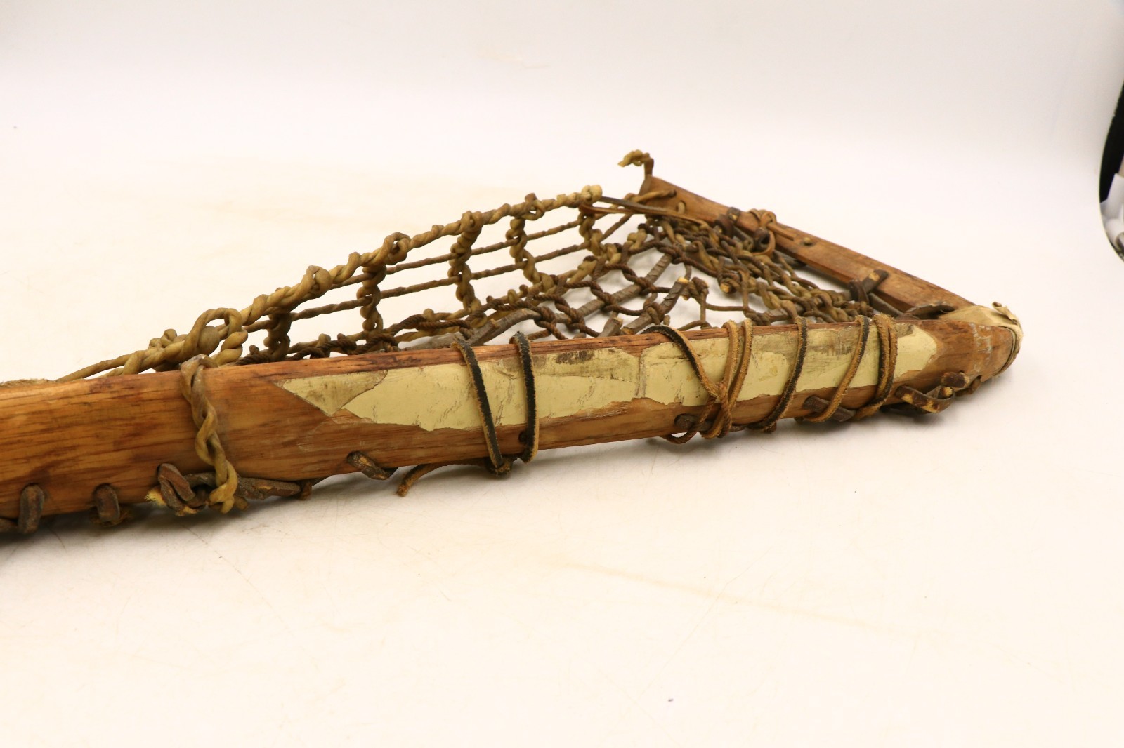 Rare Antique Native American Lacrosse Stick 46.5" Unbranded Octagonal Handle