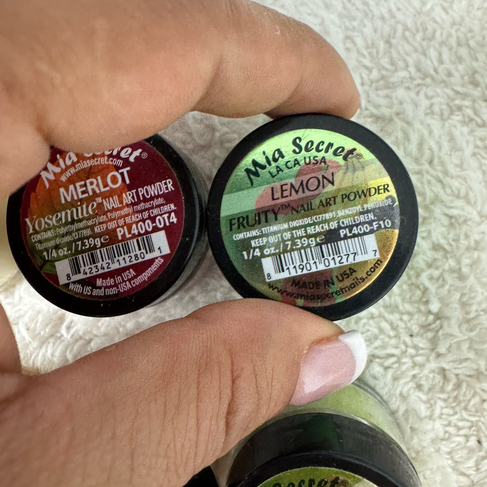 Mia Secret Nail Art Acrylic Professional Powder 10 Colors Sets-Neon Pastel Mixed