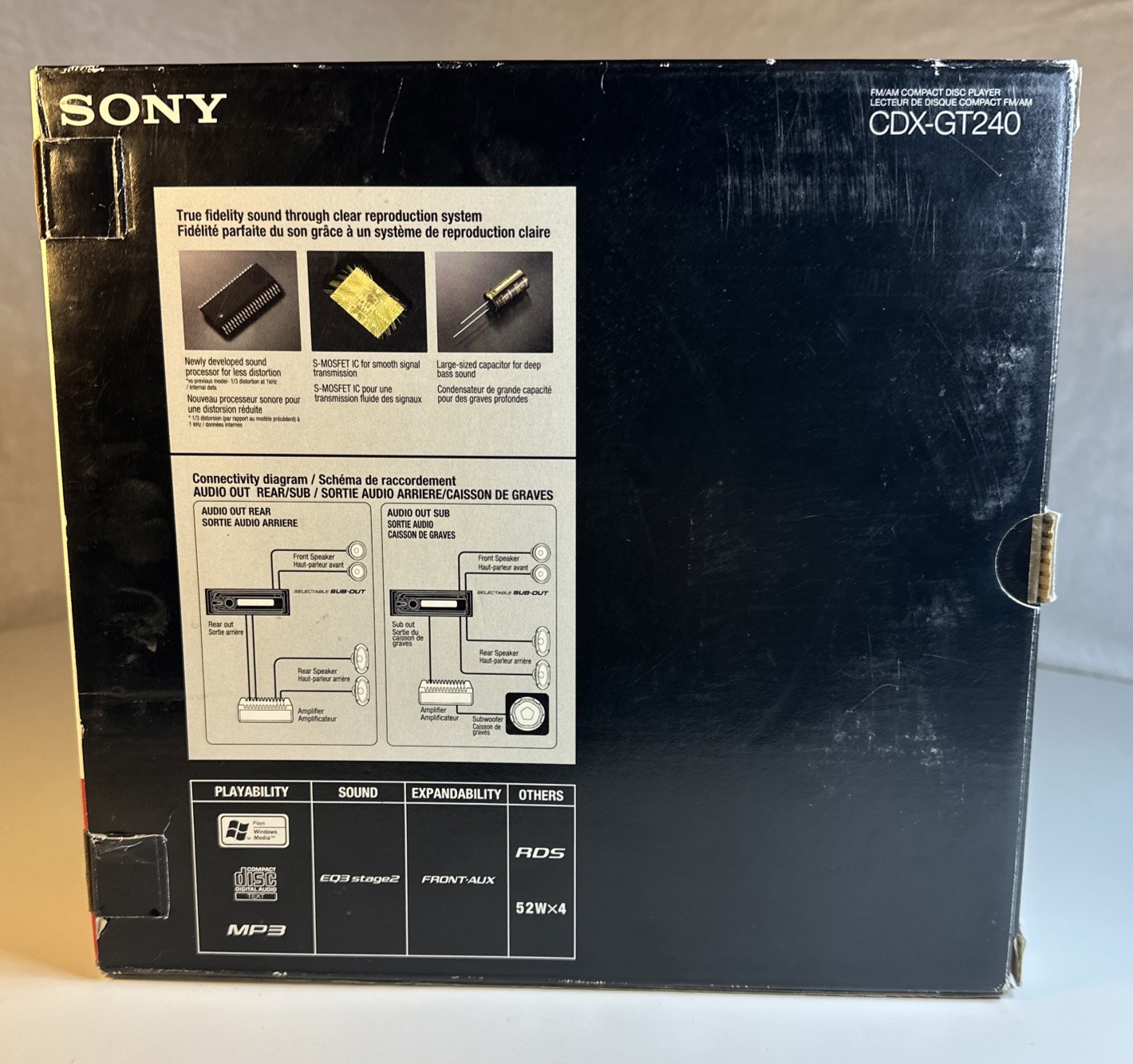 Sony Xplod CDX-GT240 Car Truck FM/AM Compact Disc Player MP3 Front AUX New