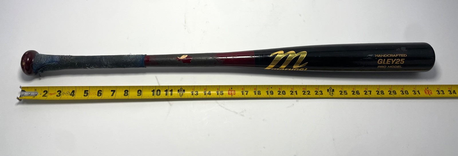Wood Baseball Bat Marucci GLEY25 Gleyber Torres Pro Model Maple — 33”, Drop 3”