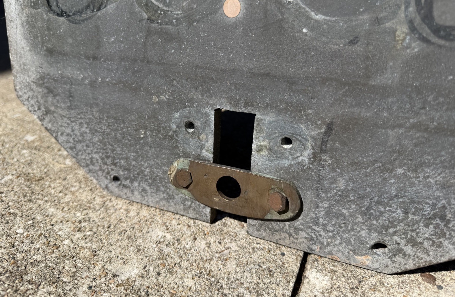 VTG Industrial Aluminum Foundry Mold Rope Pattern Sculpture Abstract Wall Art