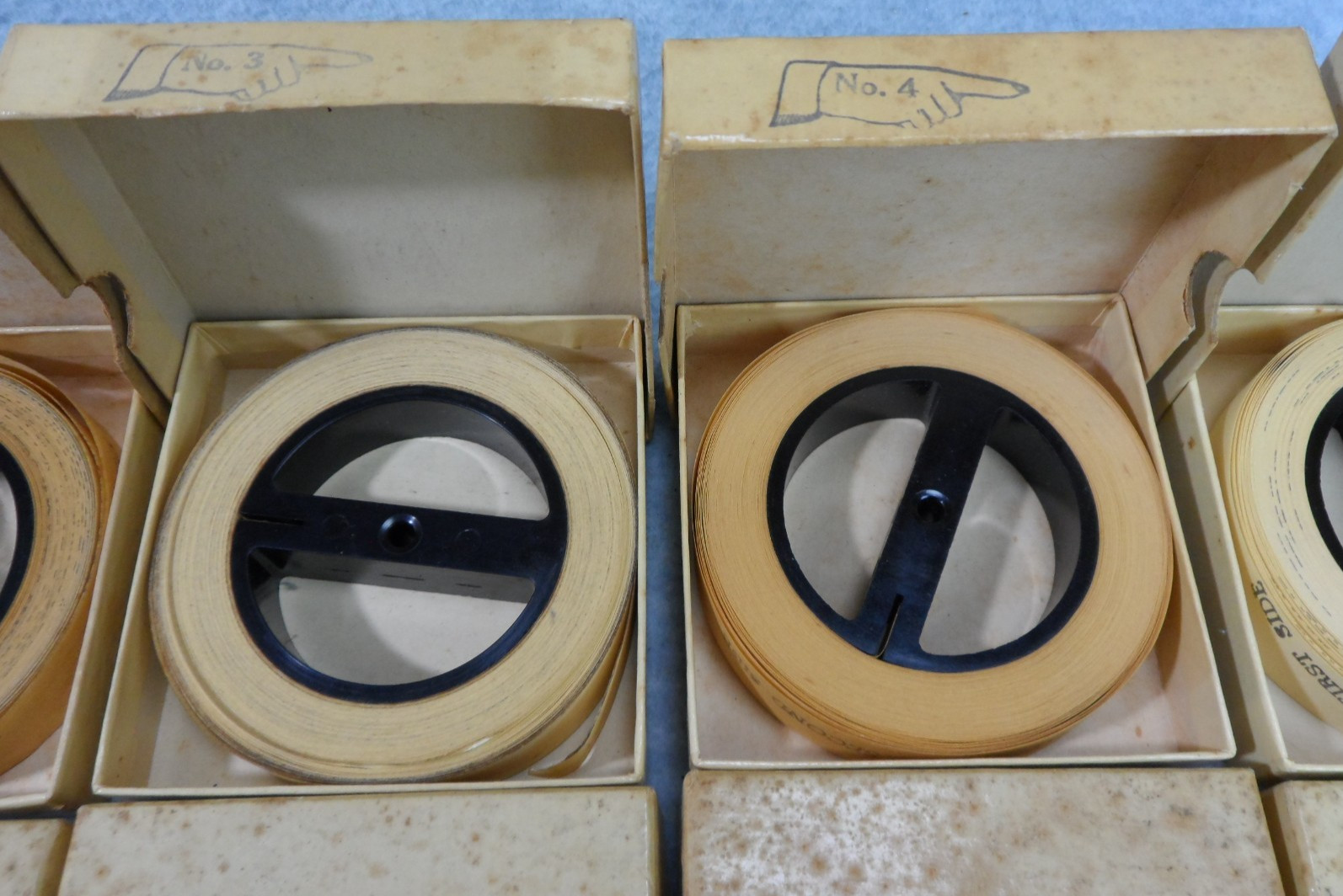 Lot of 10 American Morse Machine Paper Tape Reels Instructograph Co Railroad