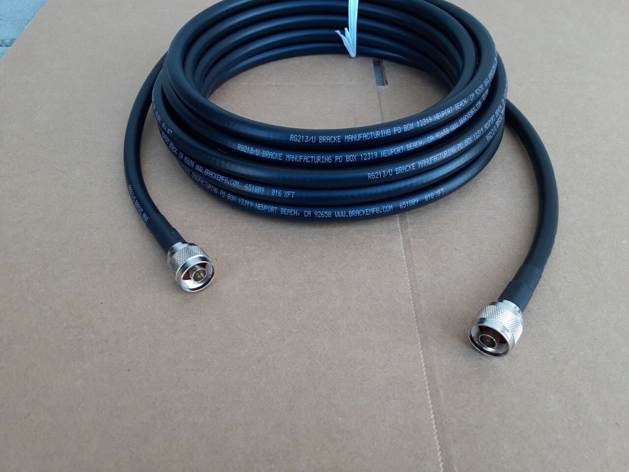 US MADE RG-213/U N Male to N Male LowLoss Real Copper Coax Cable CBHam Radio lot