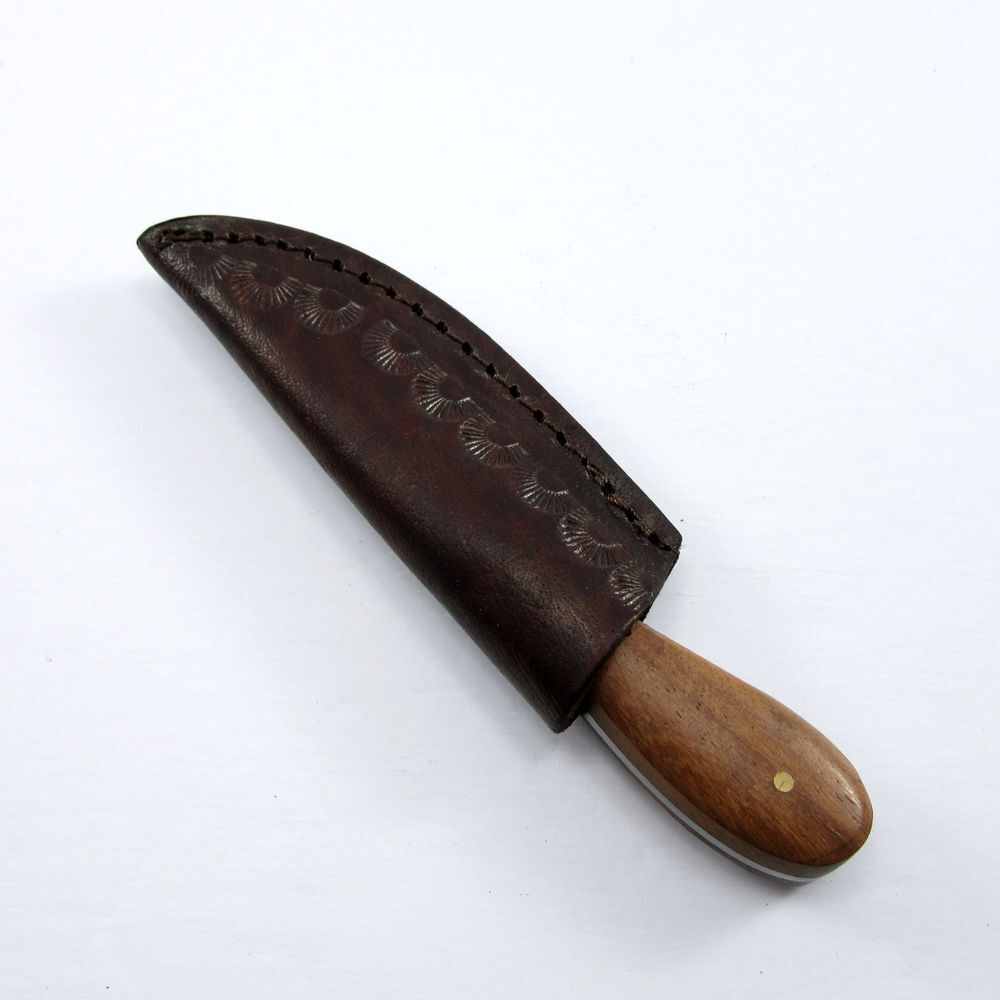 Native American Indian Style Small Skinning Patch Knife 4.5" Overall + Sheath